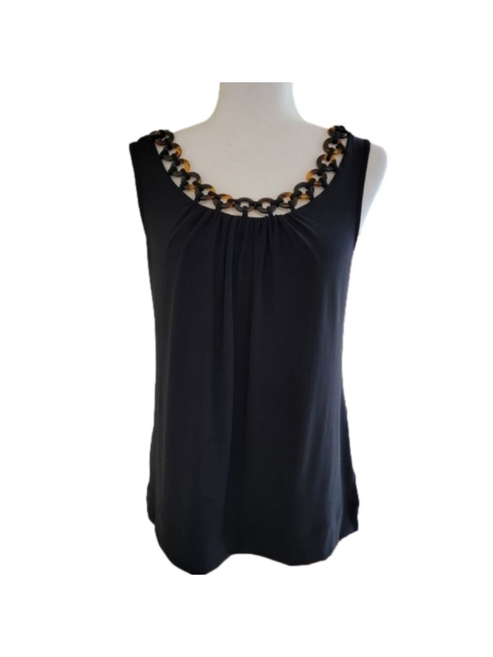 White House Black Market Sleeveless Black Tank Size Small